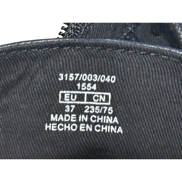 Zara Black Leather Combat Boots With Triple Buckles & Side Zipper EU 37 NWOB - Picture 3 of 8